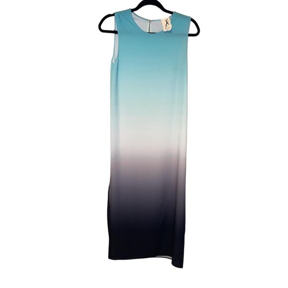Yigal Azrouel Sleeveless Gradient Summer Dress - Round Neck - Picture 4 of 12